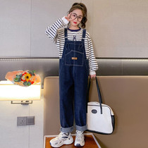 Girls Spring Clothes 2023 New Ocean Fashion Childrens Web Red Girls Boy Spring and Autumn Bandstrips Two Pieces