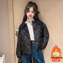 Girls plus cotton clothing in autumn and winter 2022 new gas children winter cotton clothes in winter thickening coats for the girl