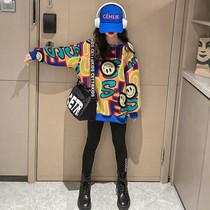 Girlsclothes fall dress 2022 new childrens network red ocean autumn autumn two pieces of childhood fashion