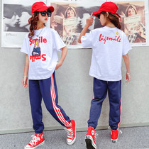 Girls Sports Kit 2022 New Ocean Fashion in Big Childrens Summer Summer Summer Summer Summer Summer Summer Summer for Girls