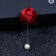 ຄົນອັບເດດ: Korean style groom suit dress accessories rose brooch groomsmen fabric flower corsage