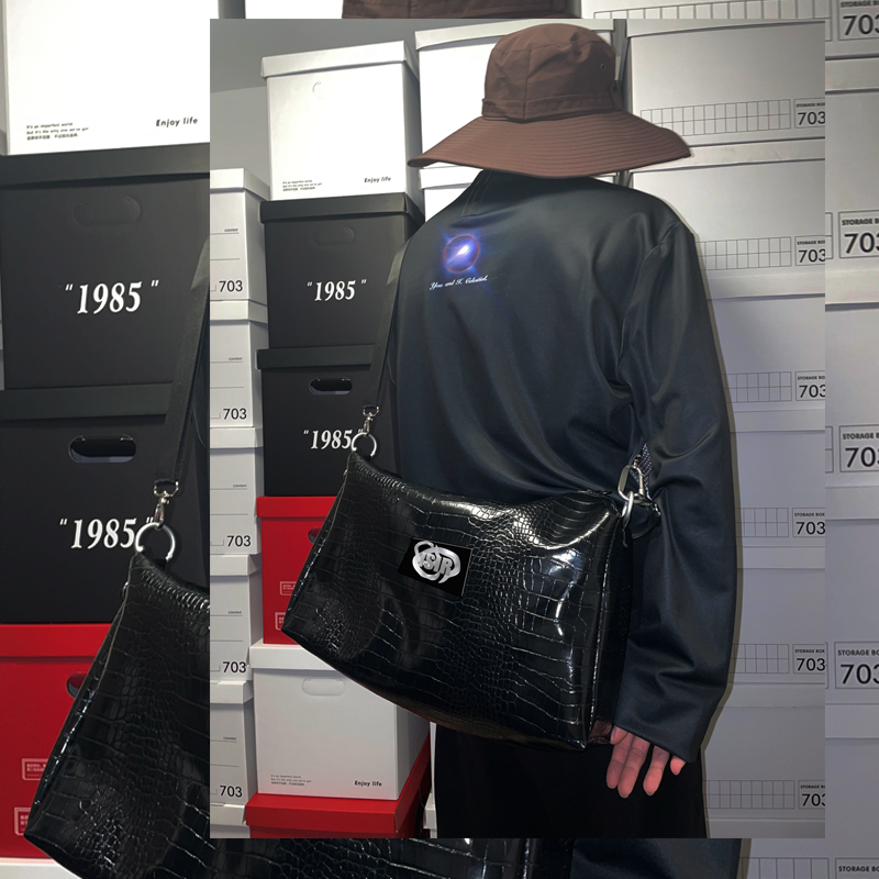 ISIR Original Crocodile Leisure Capacity Square Toast Metal Casual Casual Casual Casual Bag Bag