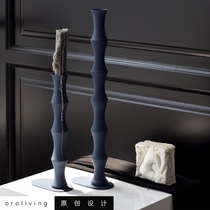 oroliving new original design minimalist blue high Candlestick home decoration ornaments Nordic candle holder