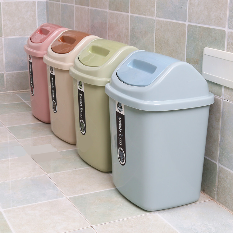 Shackled trash bathroom toilet household living room kitchen bedroom with large capacity collection barrel