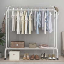 Drying rack floor-to-ceiling bedroom hanging hanger folding student dormitory balcony storage home cold drying clothes pole shelf
