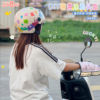 Children's handmade diy painted motorcycle electric bike helmet