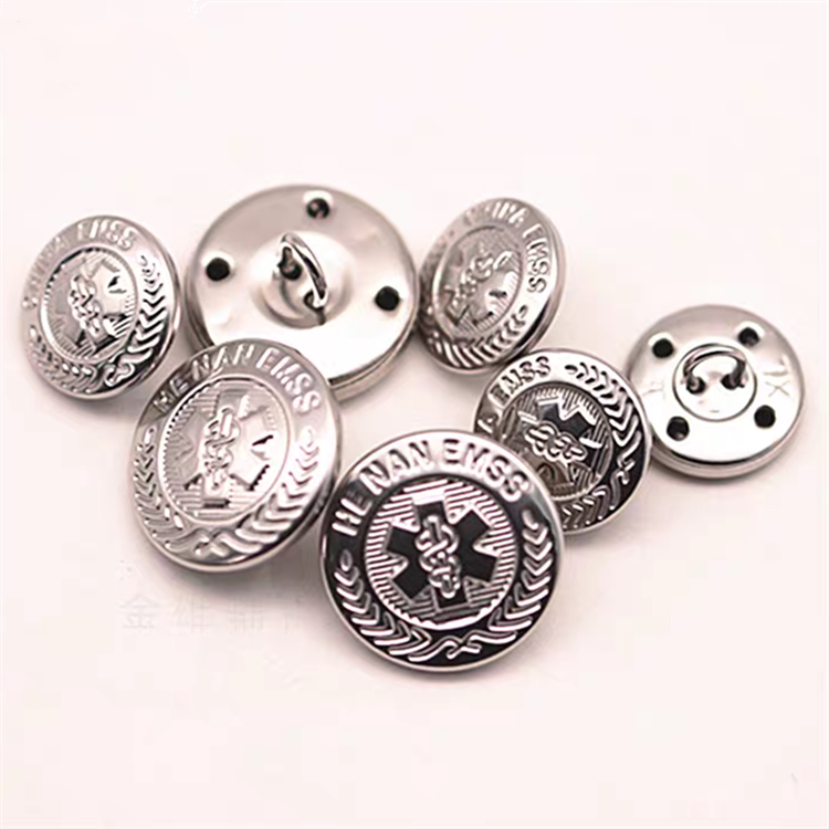 120 Emergency Uniform Buttons Hollow Wire Style 22mm 15mm Hospital Work Uniform Buttons Emss