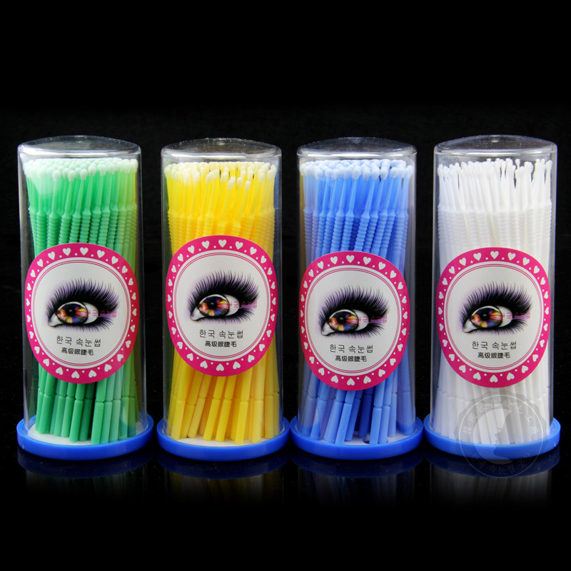 Grafting false eyelash bronzed eyelash planting eyelash planting eyelash embroidery Korean style semi-permanent makeup special cleaning cotton stick cotton