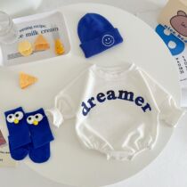 Baby Spring and Autumn Onesuit Baby Triangle Bag Butt Jacket Korean Loose Dreamer Hari Newborn Crawling Suit