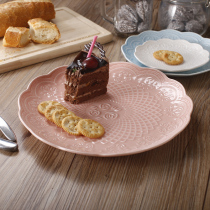 Kindergarten afternoon tea pastsSnackssugar dried fruit cake disk plate disk dish