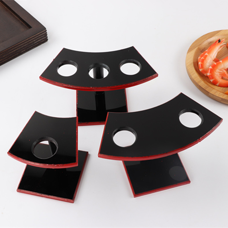 Acrylic Sushi Cuisine Hand Roll Frame Creative Sushi Rack Practical Mesh Red Black Drill Ice Cream Egg Barrel Rack Egg shelf