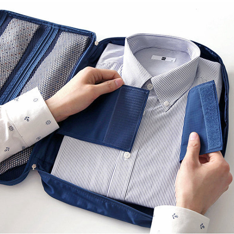 Korean Style Tie Shirt Anti-Wrinkle Storage Bag Business Trip Travel T-Shirt Clothes Underwear Bag Men's Shirt 2Nd Generation Organizing Box