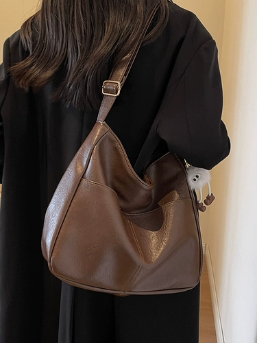 Вместительная и большая универсальная сумка на одно плечо, осенняя