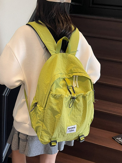 Canvas Backpack for Women, Large Capacity, Casual Korean Style Student School Bag, Simple Trendy Mountaineering Bag, Travel Backpack