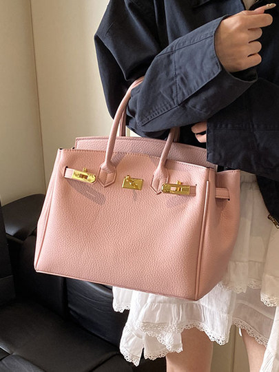 Large-capacity bag for women spring and summer versatile 2026 new retro crossbody bag casual portable commuting platinum Kelly bag