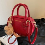 Демисезонная красная сумка через плечо для невесты, премиум класс