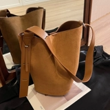 Матовая вместительная и большая универсальная сумка на одно плечо, осенняя