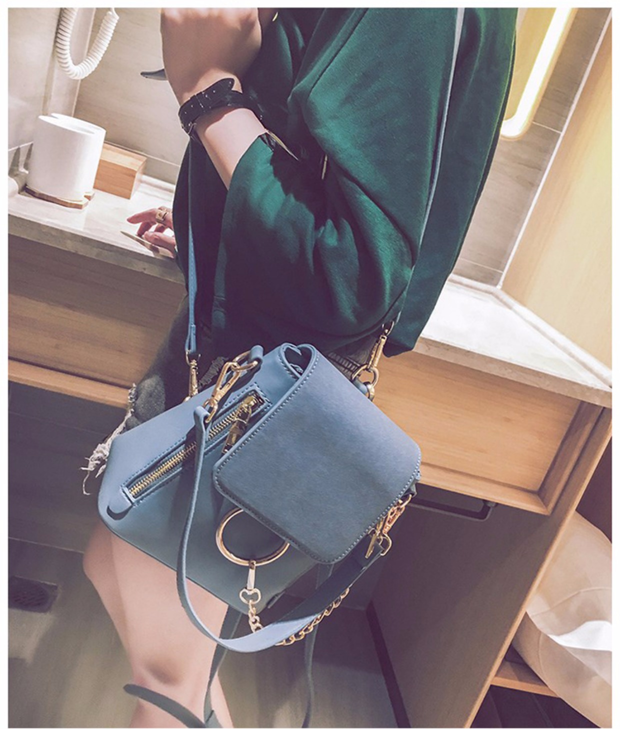 Phiên bản Hàn Quốc của túi đeo vai nữ thời trang 2018 triều xuân mới túi đa năng giản dị ba lô đơn giản túi nhỏ hoang dã ba lô học sinh tiểu học nữ