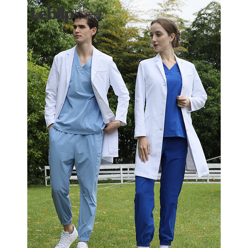 Leifold Conwhite Grand Vest Medical Student Long Sleeve Male And Female Doctor Wear Elastic Bacteriostatic Oral Beauty Institute Hospital Work Clothes