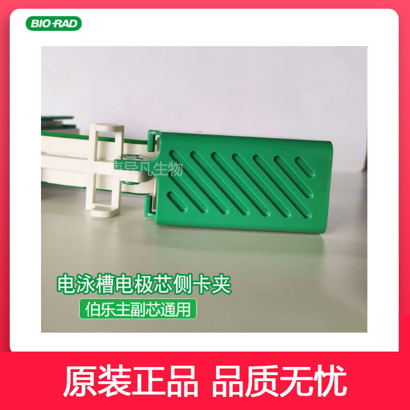 伯乐电极芯侧卡夹绿色卡夹 电泳槽配1658037通用Bio-rad电泳配件