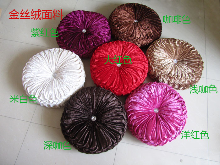 2 tàu đệm bí ngô Continental tròn bánh gối sofa giường hộ gia đình tay đệm tròn - Trở lại đệm / Bolsters goi sofa