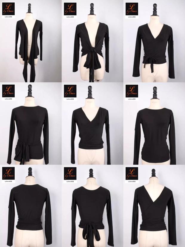Ly Dance dance suit Latin dance blouses half-body blouses with multiple wear and Latin dance suit Latin
