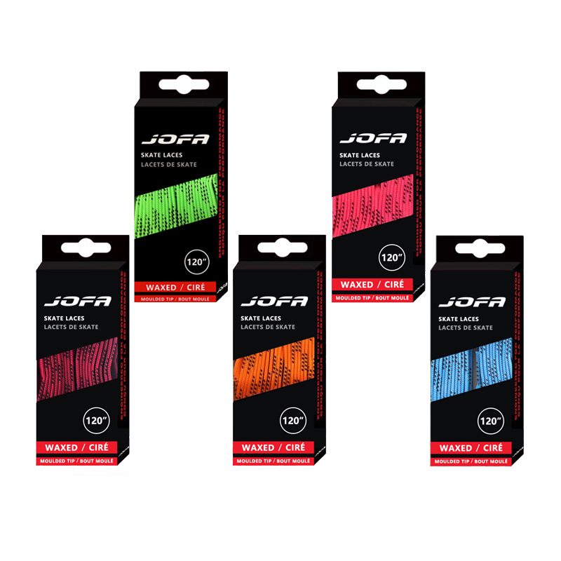Jofa Ice Hockey Skate Laces Elite Ice Hockey Shoe Laces Ice Skating Shoe Laces Ice Skate Laces with Wax Multi-Color Jofa Ice Hockey Skate Laces Elite Ice Hockey Shoe Laces Ice Skating Shoe Laces Ice Skate Laces with Wax Multi-Color
