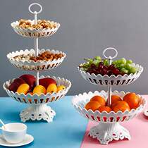 Threetier fruit tray European plastic dessert dish basket