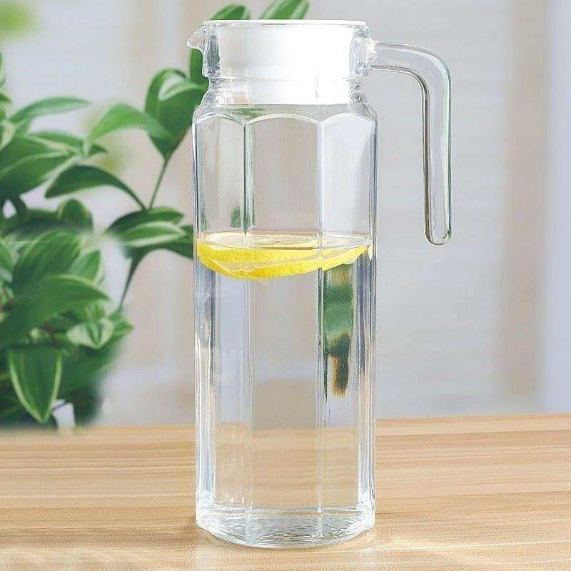 Glass container for juice glass household gold wter bottle
