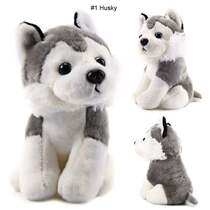 cute dog 7 inch plush doll stuffed soft animal toy husky pug