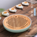 Khay trà tre đơn giản bằng gốm khô bong bóng bàn cá tính kích thước tròn vuông Nhật Bản trữ nước sứ trắng - Trà sứ bình pha trà giữ nhiệt lock&lock Trà sứ