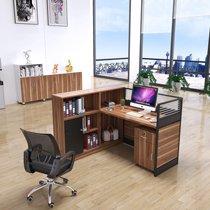 Screen desk office staff computer desk and chair combination screen card position double financial office desk single