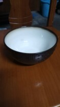 Purple sand black mud black printed soup bowl noodle bowl