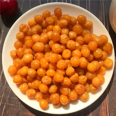 Golden bean oil fried peas roast beef flavor Huang Qingyu popcorn cake particles crispy bulk snacks Specialty 500g