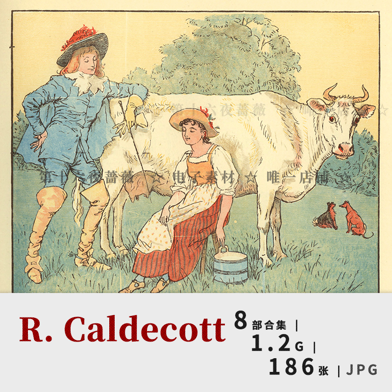 Randolph Caldecott Illustrations British 19Th-Century Children's Art Caldecott Art Reference Digital Materials