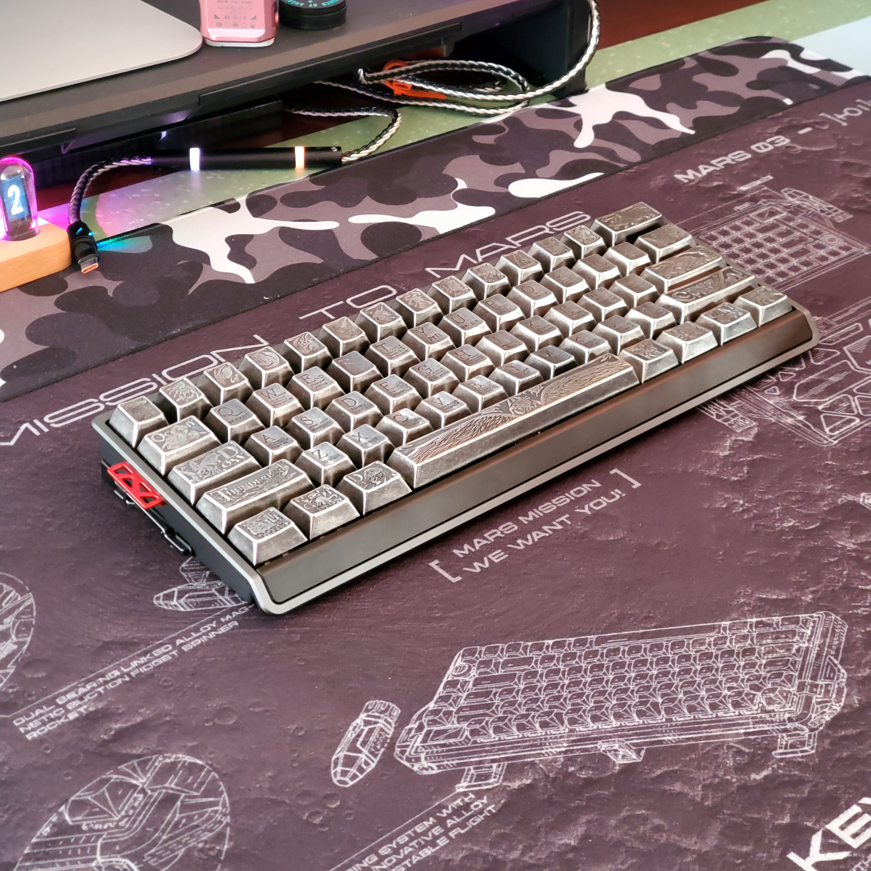 Owlab x wooting collaboration 60hz ow60 custom zodiac snake 