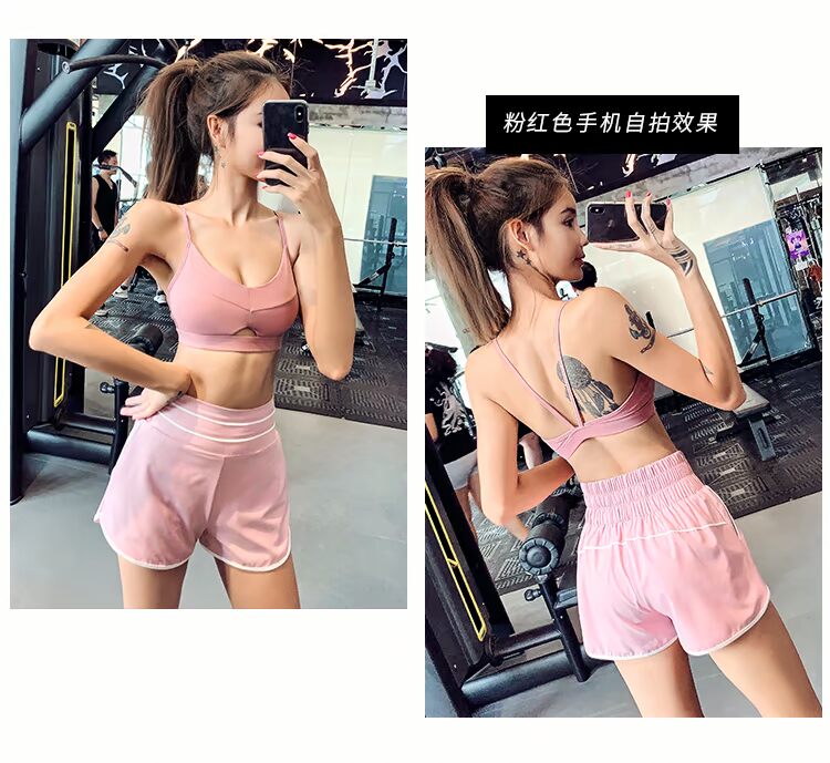 Đồ lót thể thao, chạy bộ của phụ nữ, yoga chống sốc, dây đeo vai mỏng, áo ngực, ngực lớn, áo ngực đẹp, áo ngực thể dục mỏng - Đồ lót thể thao áo tập yoga