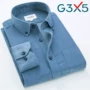 Áo sơ mi nam mùa xuân và mùa thu G3X5 áo dài tay bằng vải nhung cho người trung niên cashmere với áo sơ mi cotton cỏ shop áo sơ mi nam