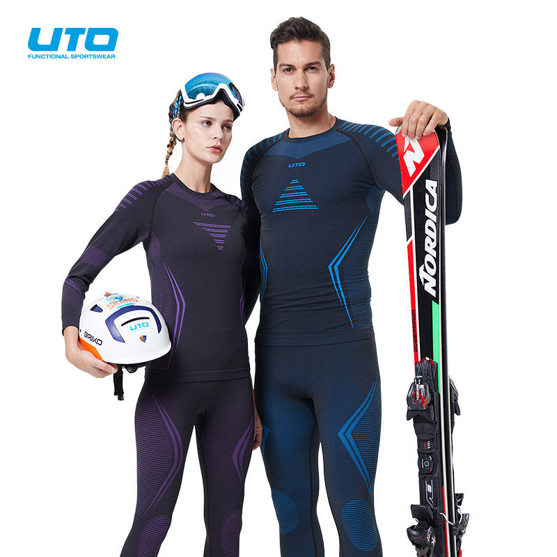 UTO Youtu Ski Underwear Men's Running Perspiration Quick-drying Clothing Women's Outdoor Sports Compression Clothes Thermal Underwear Set
