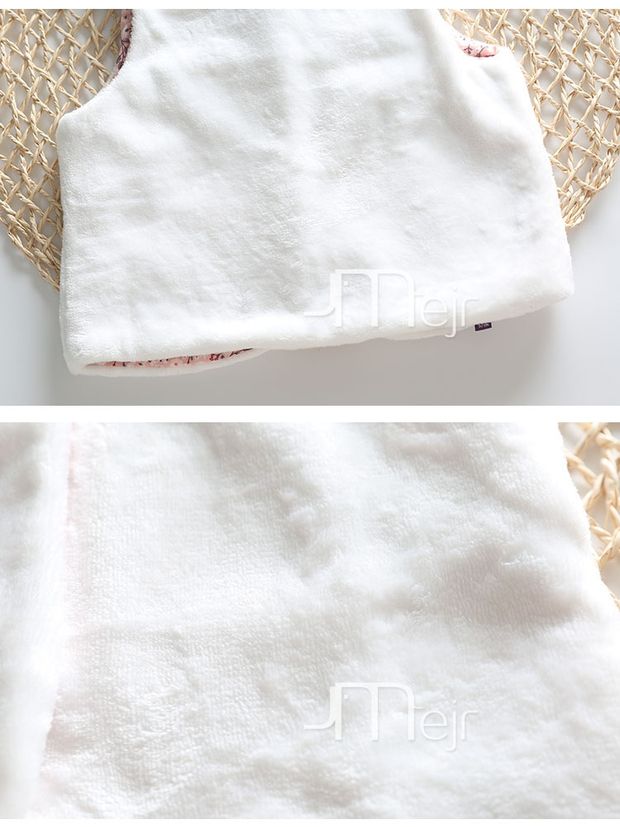 Law D * 2-10 tuổi ~ Áo len không tay mùa thu đông cho bé gái Áo hai dây hoa và cashmere quần áo gile trẻ em