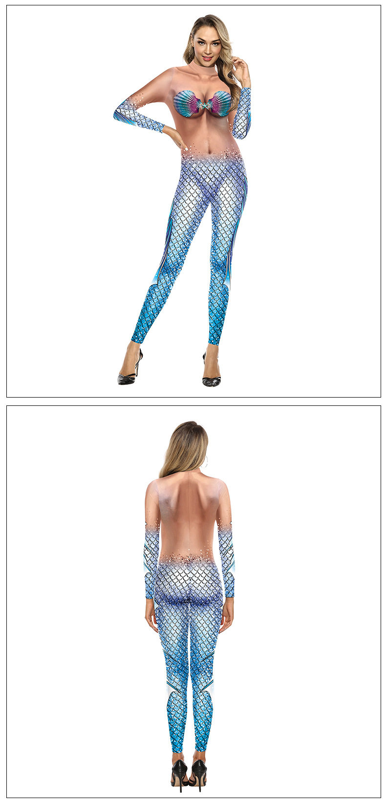 Боди/брюки women's snake print skinny casual jumpsuit女装紧身休闲连体裤