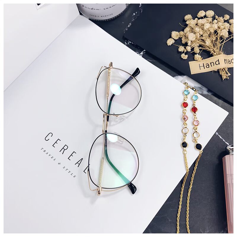Net tai đỏ khung mèo không có ống kính khung mắt nữ thủy triều mặt lớn mặt phẳng gương nhỏ Hàn Quốc retro kính lacoste