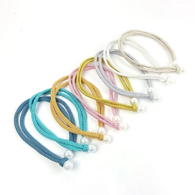 New Cute Tie-Strap Curtain Hooks with Pearl Clasps, Rope, Rubik's Cube, Oriental Pearl, Night Pearl Window Decoration Straps