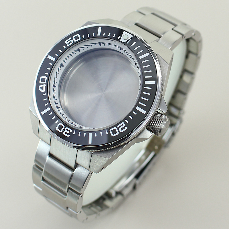 Modified Seiko Samurai Model Watch Case Mechanical Watch Strap Men's Dial Accessories Retro Suitable for Nh35 Movement