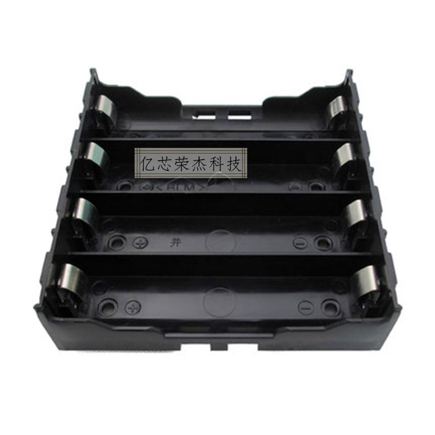 Spot Supply 18650 Fit 4 Knoe 4 Dikes DIY Lithium Battery Case Small Black Clip 18650 Battery Seat Fall Resistant Material