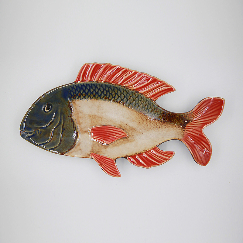 Fish Plate, Animal Ceramic Plate, Household Tableware, Large Size, Export Export, Hotel Creative, Personalized, Special-Shaped Steamed Fish-Shaped Plate