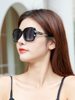 2025 New Women's Polarized Sunglasses Korean Style Celebrity Trendy Glasses Round Face Large Frame Anti-Uv Internet Celebrity Sunglasses
