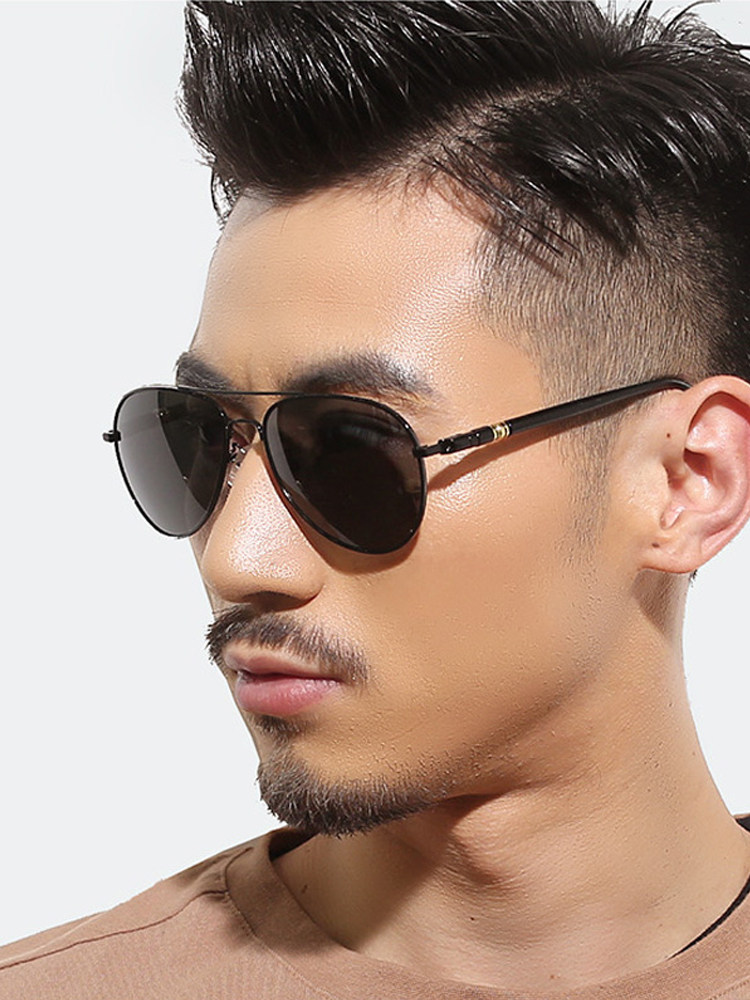 2025 New Polarized Sunglasses for Men, Fashionable Trendy Glasses, Driver's Driving Glasses, Aviator Glasses, Retro Fishing Sunglasses