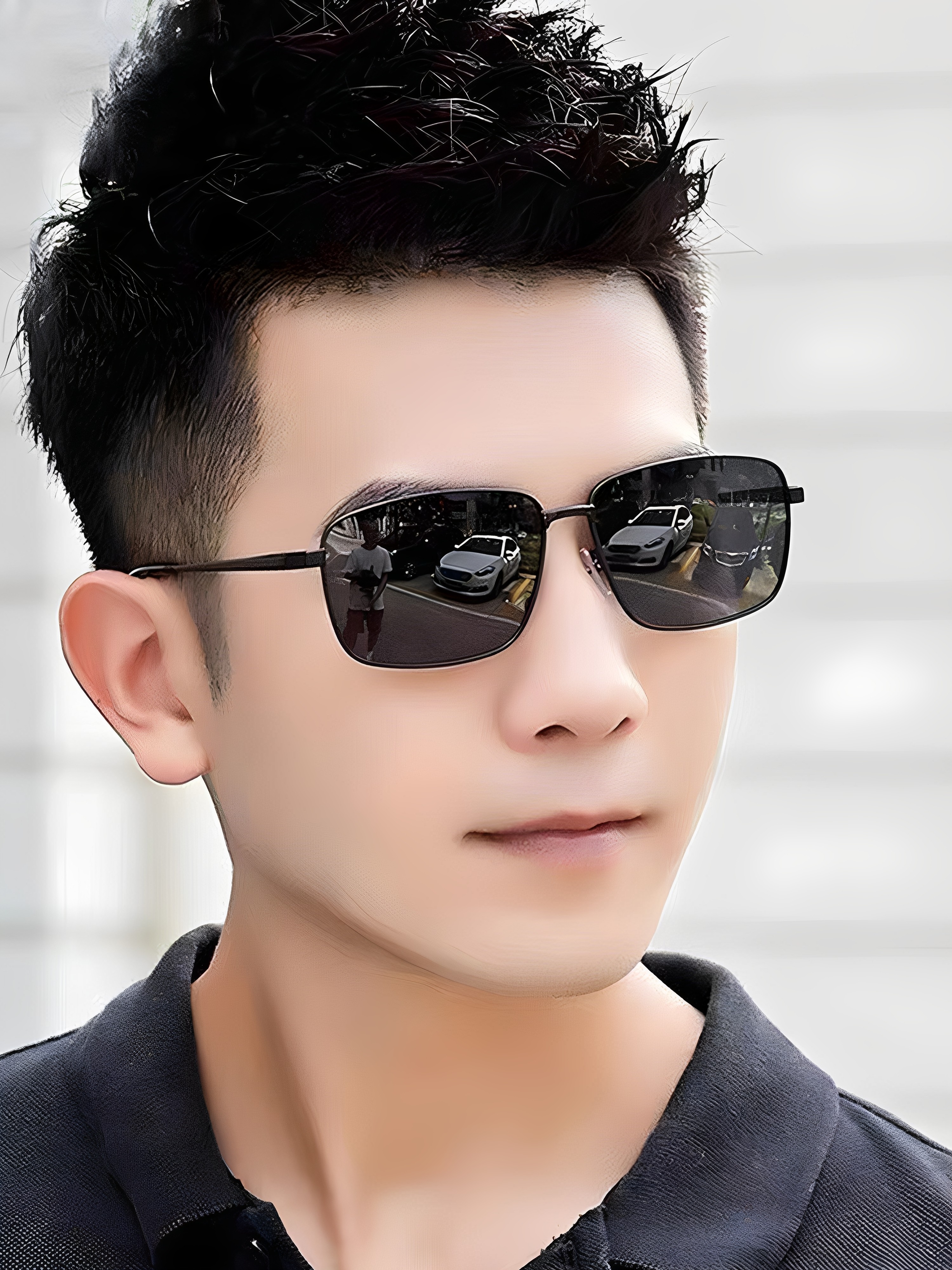 New Polarized Sunglasses for Men, Color-Changing Glasses, Anti-Uv, Driving, Fishing, Retro Style, Driving Metal Sunglasses