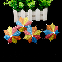 Umbrella sign plate decoration cold dishes sashimi creative pan head embellishment plate cold dishes Fruit plate decoration flowers and plants